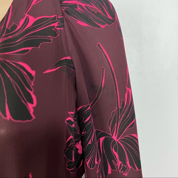 A.L.C. REVOLVE SILK FLORAL PRINT WRAP MINI DRESS - Picture 5 of 12